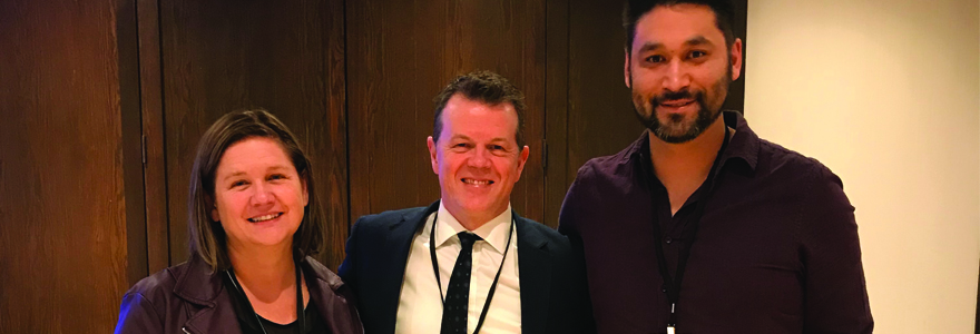 L-R: Dr. Claire Crooks, Paul McKenzie, and Mike Cywink at #OERS18