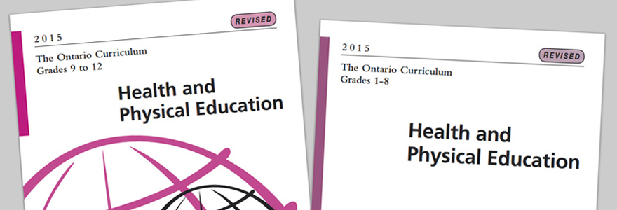 Ontario Health and Physical Education Curriculum annoucement