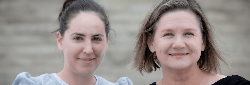 Andrea Delaney, Indigenous Projects Manager at the Centre for School Mental Health, and Claire Crooks, Director of the Centre for School Mental Health. (Christopher Kindratsky/Western Communications)