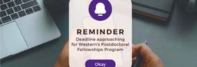 Deadline approaching for Western's Postdoctoral Fellowships Program