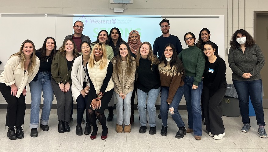 Fifteen graduate students attend Supporting Transition Resilience of Newcomer Groups (STRONG) training in November.